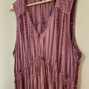 Rose Tie Dye midi dress